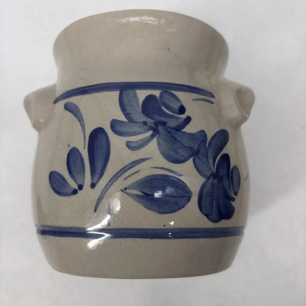 Vintage Gres d'Alsace Dany Tonin Salt Glaze Stoneware Creamer Pitcher Cobalt